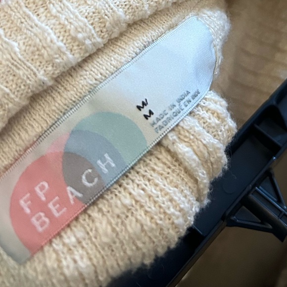 Free People Beach Knit Ribbed Foldover Pants - Picture 3 of 3